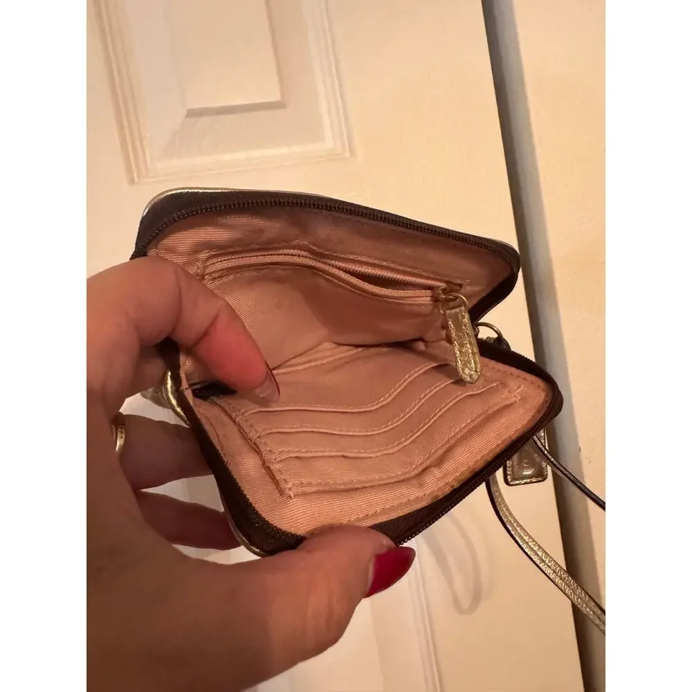 Vintage Coach Signature Wristlet
